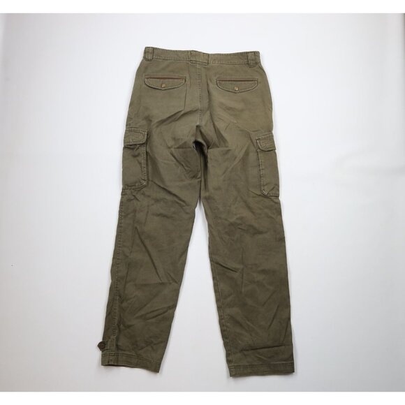 Vintage 90s Streetwear Mens 34x34 Faded Pleated Military Surplus Cargo Pants - Picture 9 of 12